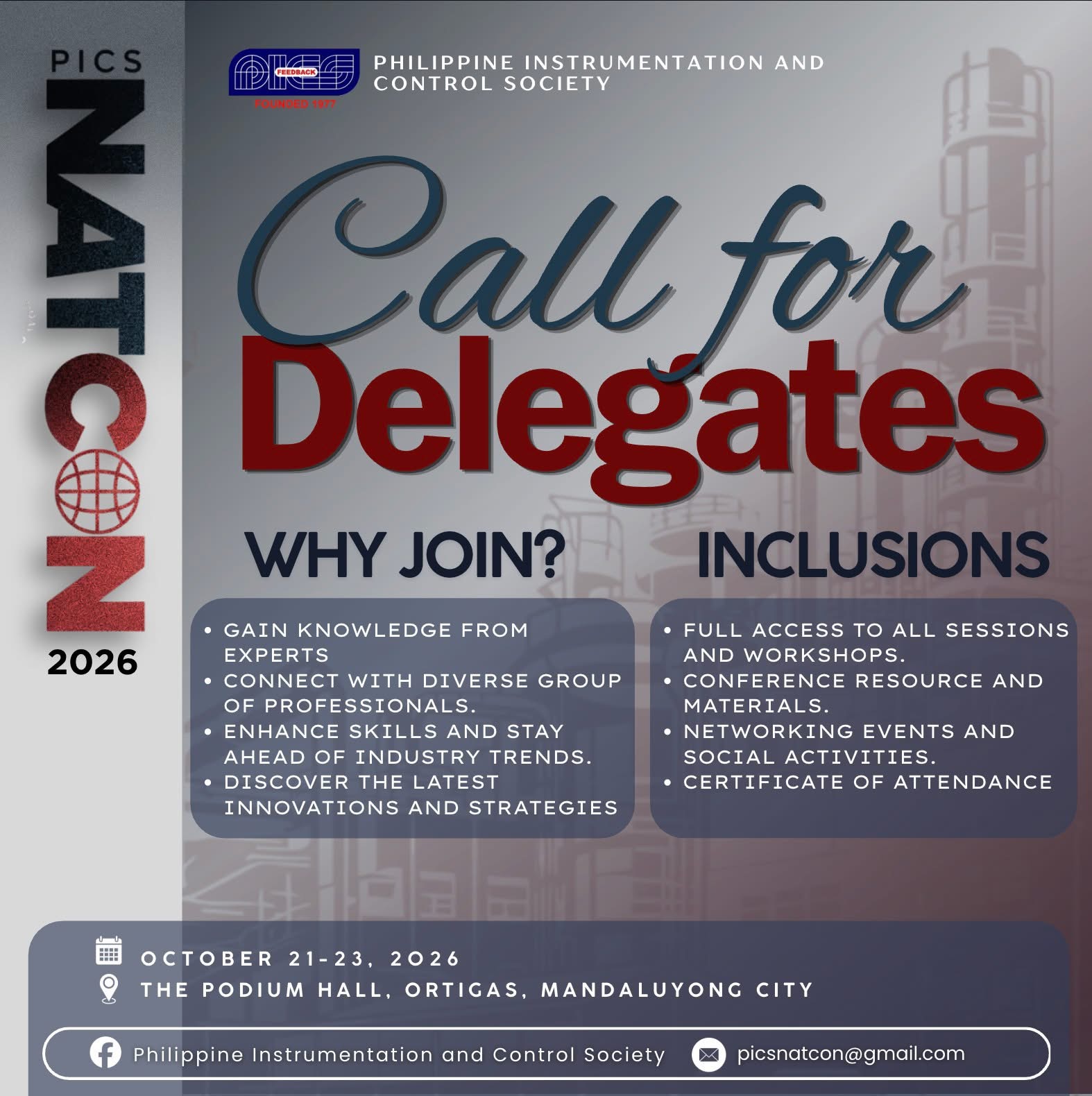 Call for delegates and convention inclusions